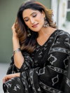 Black Colour Cotton Blend With Print Kurti With Pant Dupatta Online Wholesale Aaradhna 2029